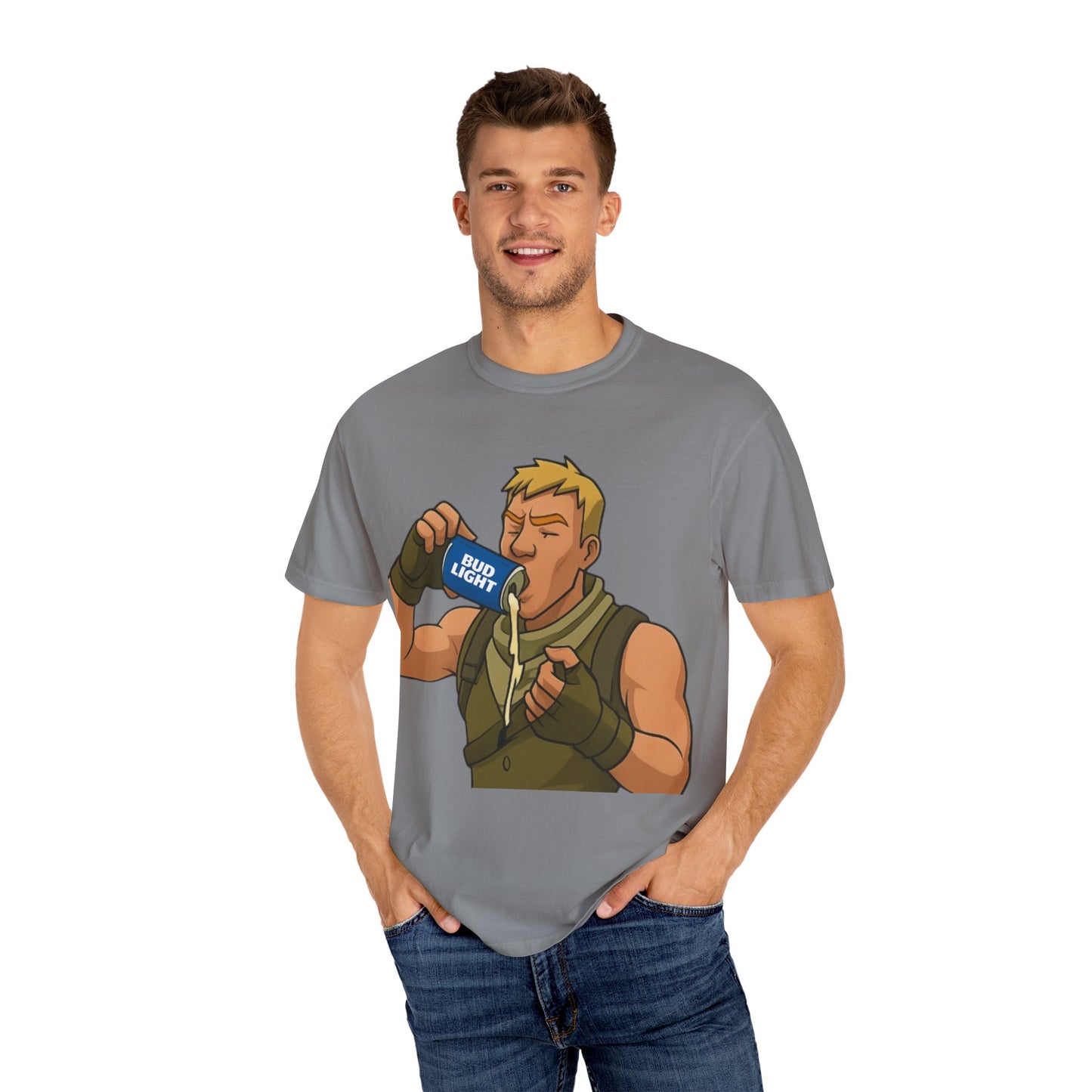 Casual Fortnite Drinking Graphic T-Shirt - Perfect for Party Lovers